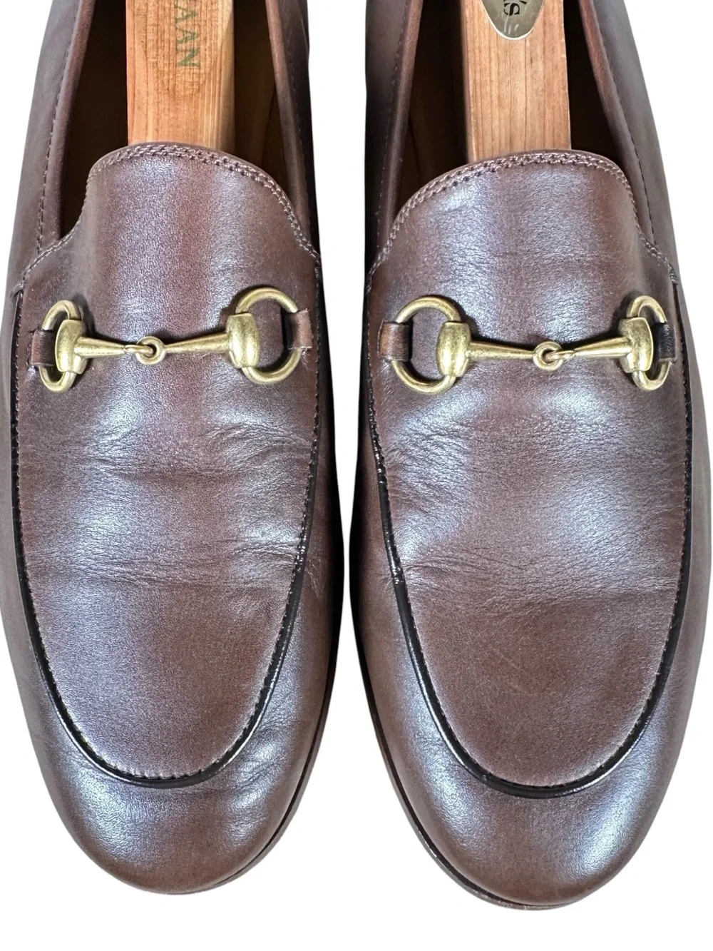 GUCCI Jordaan Horsebit loafer in dark brown leather - Picture 7 of 11